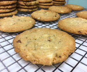 Witte chocolade en hazelnoot koekjes