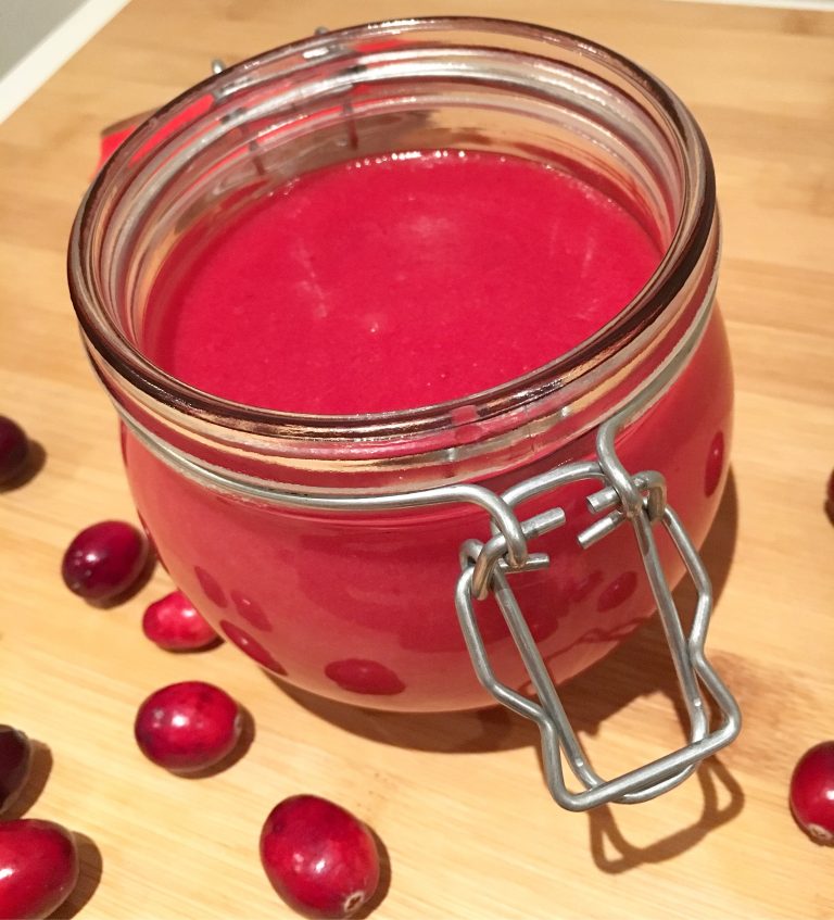 Cranberry curd