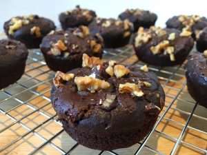 Gezonde brownie-bites